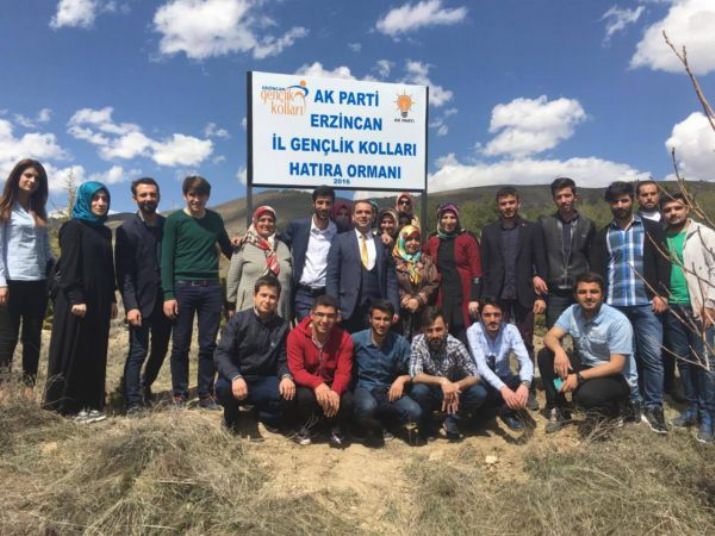 AK Parti Gençlik Kollarından Hatıra Ormanı
